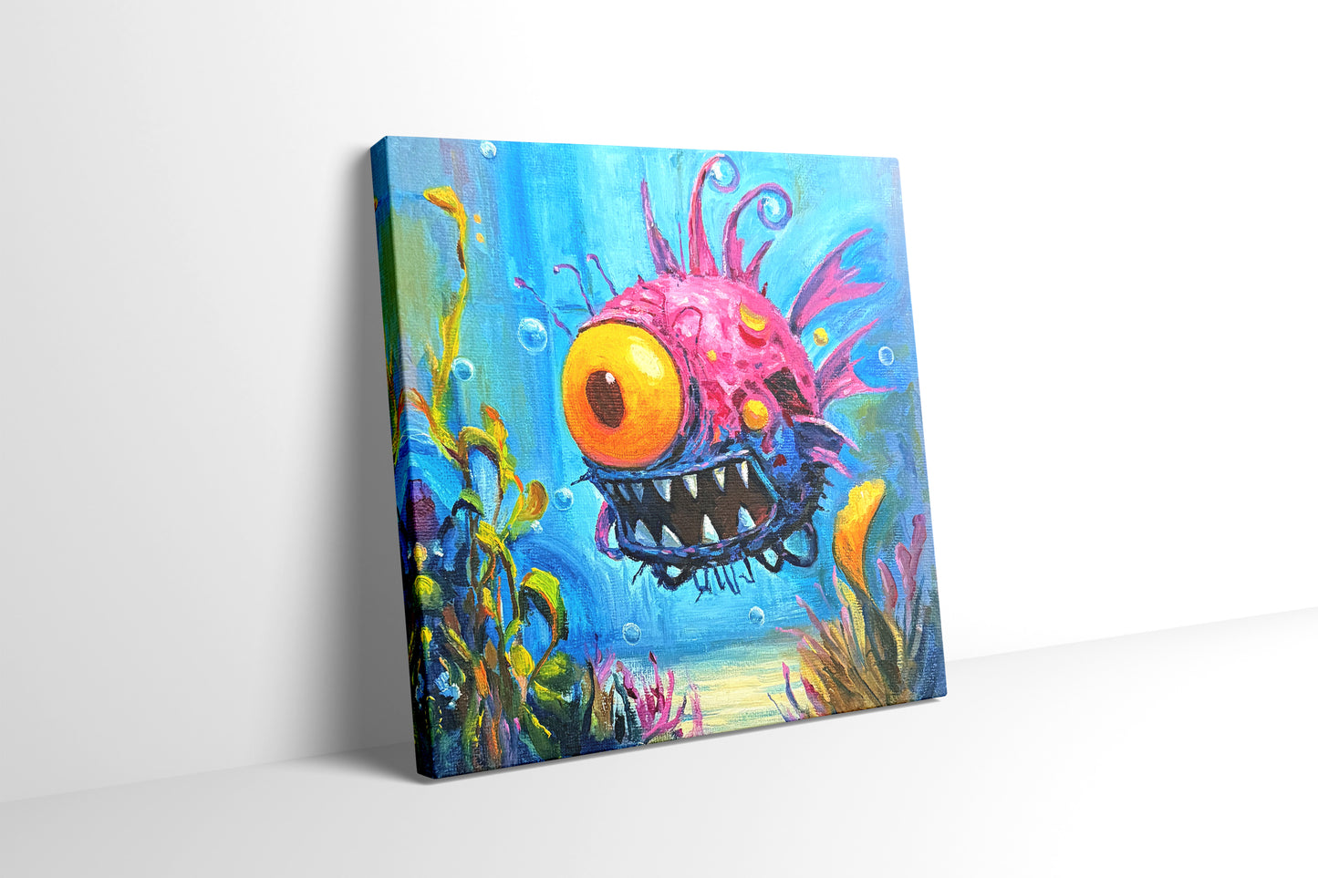 One-eyed  20cm*20cm Oil Painting   Customizable