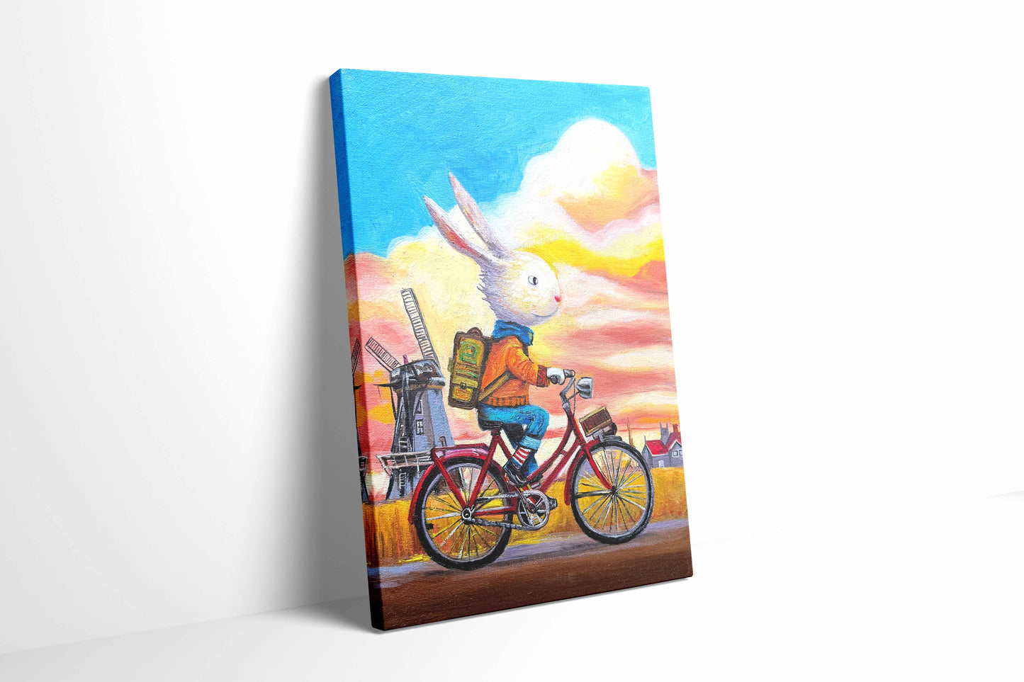 Get off work  20cm*30cm  oil painting