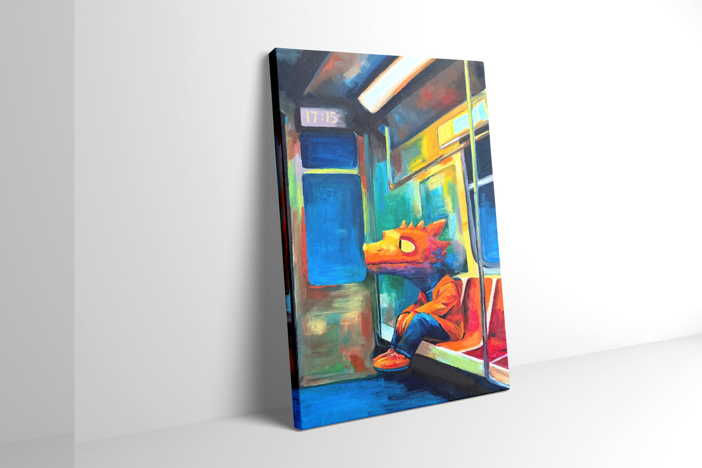 Subway Dragon  20cm*30cm  Oil Painting