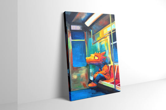 Subway Dragon  20cm*30cm  Oil Painting