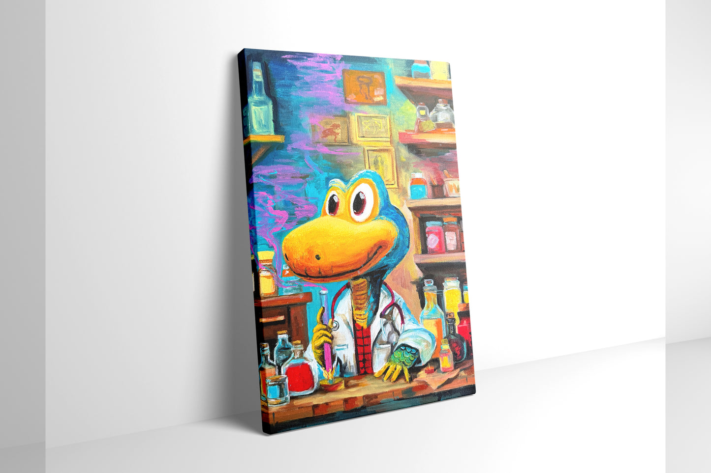 Pharmacist Snake 20cm*30cm  Oil Painting