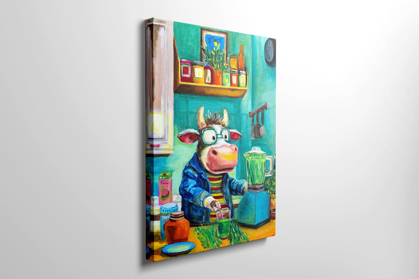 Exquisite cow  20cm*30cm  Oil Painting