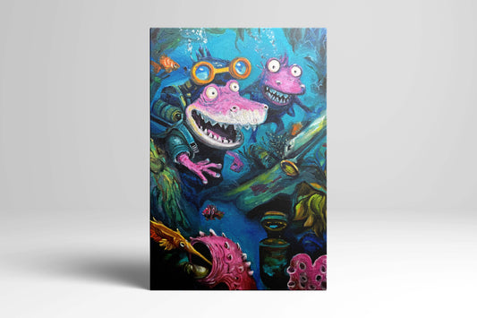 curiosity 20cm*30cmOriginal oil painting