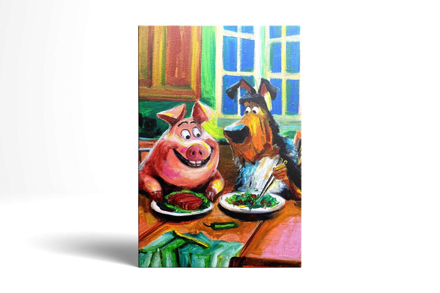 Best friend 20cm*30cmOriginal oil painting