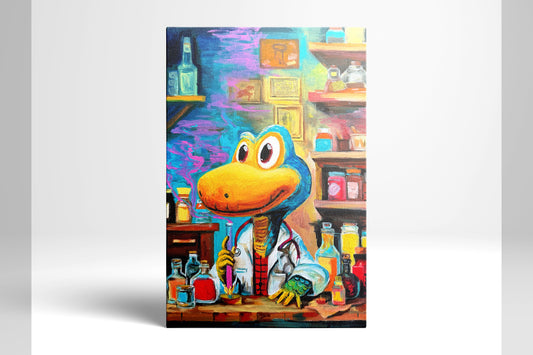 Pharmacist Snake 20cm*30cm  Oil Painting