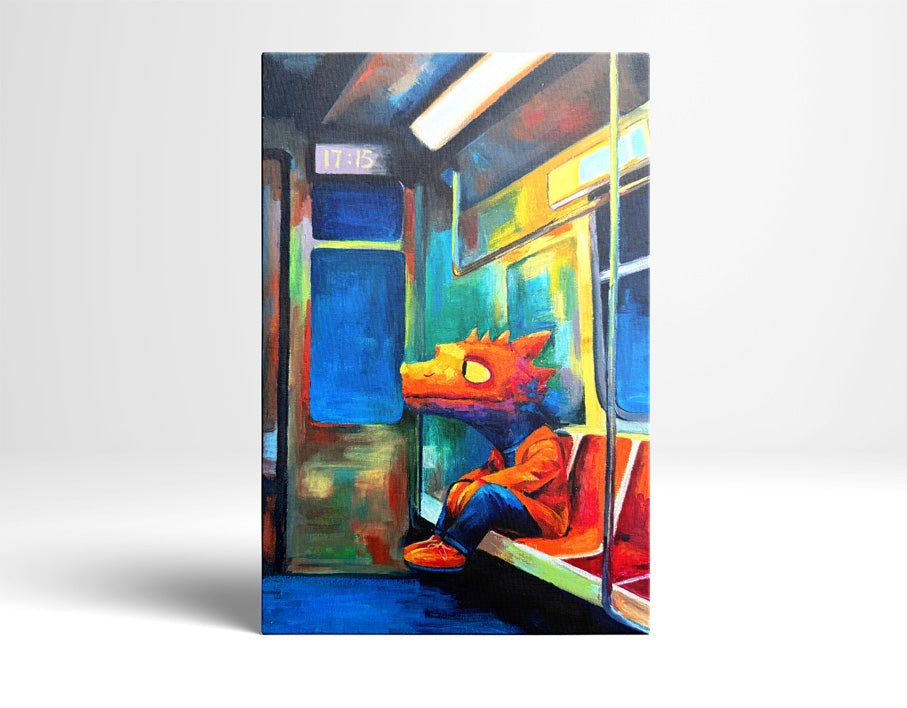 Subway Dragon  20cm*30cm  Oil Painting