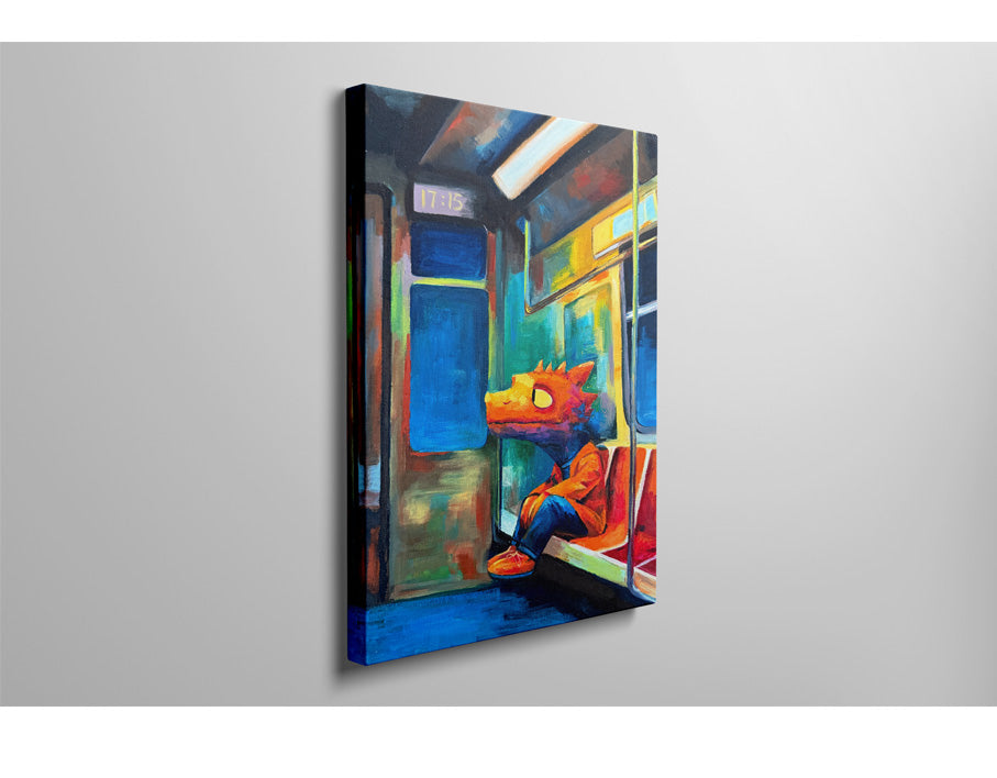 Subway Dragon  20cm*30cm  Oil Painting