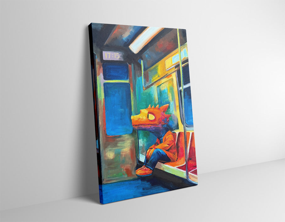 Subway Dragon  20cm*30cm  Oil Painting