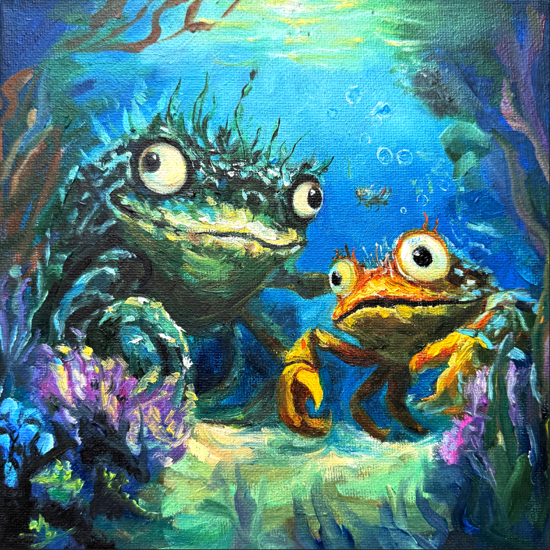 Curious Underwater Creature