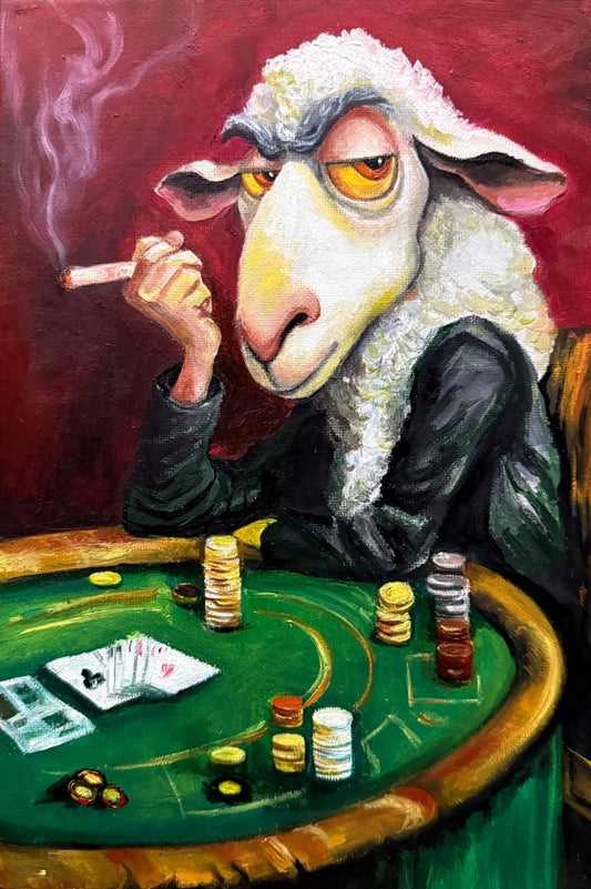 Casino Sheep Print