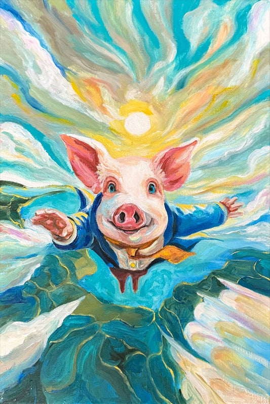 Flying Pig Print