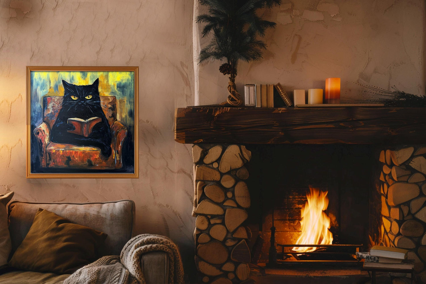 Black Cat 40cm*40cm Original